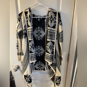 Cream and white cardigan